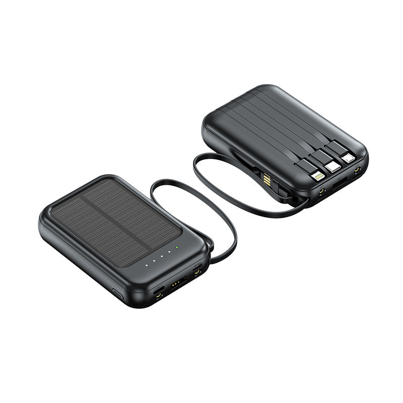 STOCK-20000mAh Mini Solar Power Bank – Portable Mobile Charger
