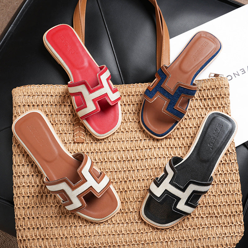 INSTOCK-Trendy Women’s Red Slippers – Stylish Indoor & Outdoor