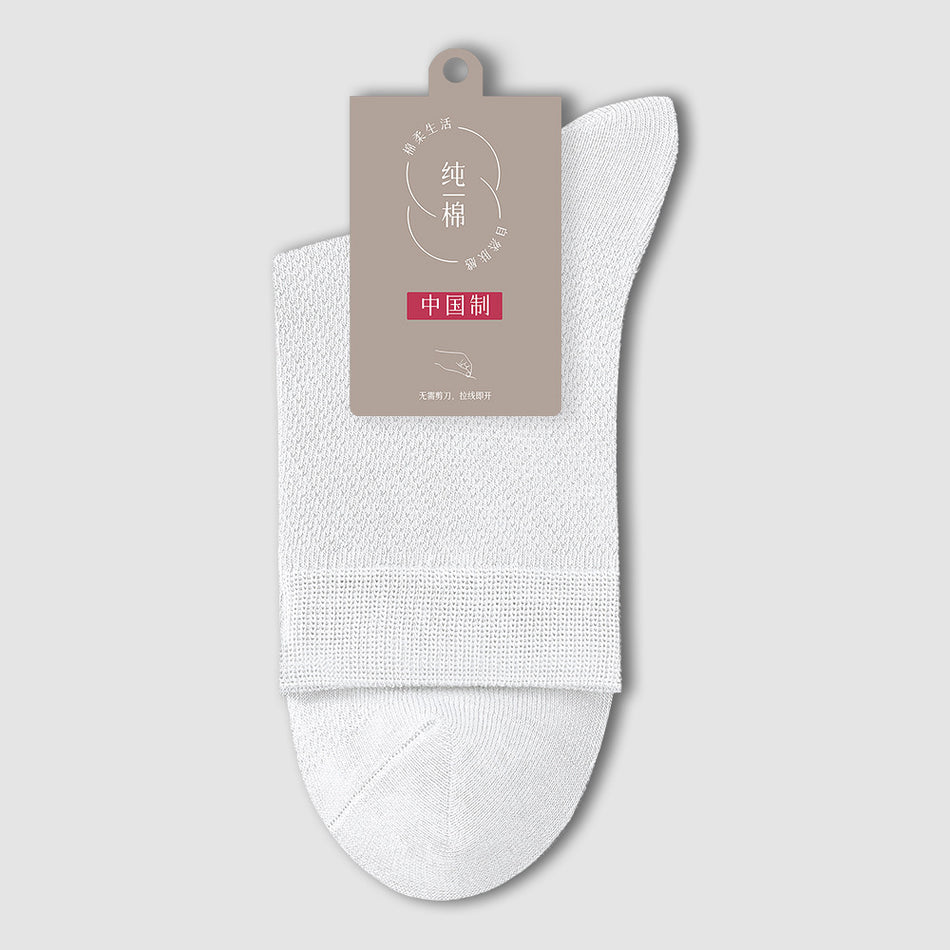 STOCK-Pack of 5 Men’s Thin Cotton Business Socks –