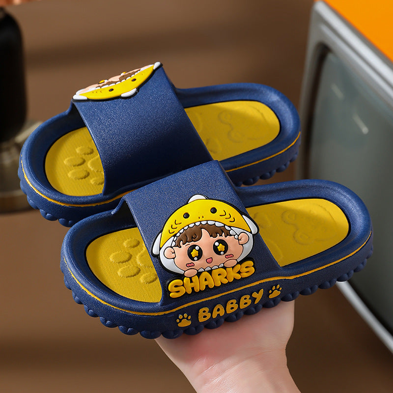 STOCK-Cartoon Kids’ Slip-On Slippers – Non-Slip Summer Shoes