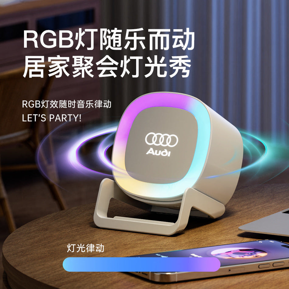 Rgb Night Light Bluetooth Speaker Multifunctional 15W Apple