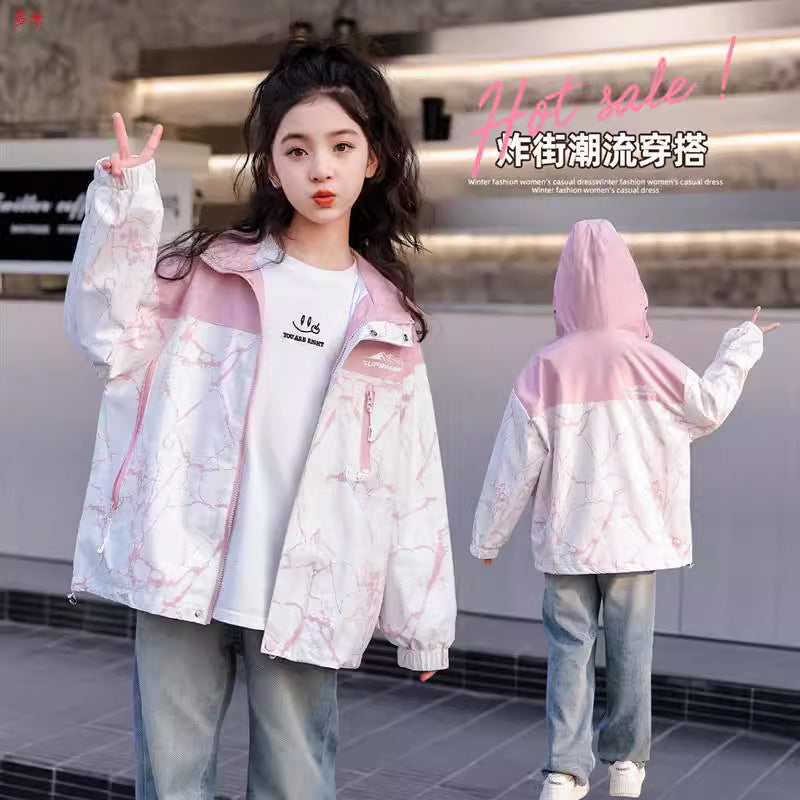 Girls’ Korean Style Spring Coat