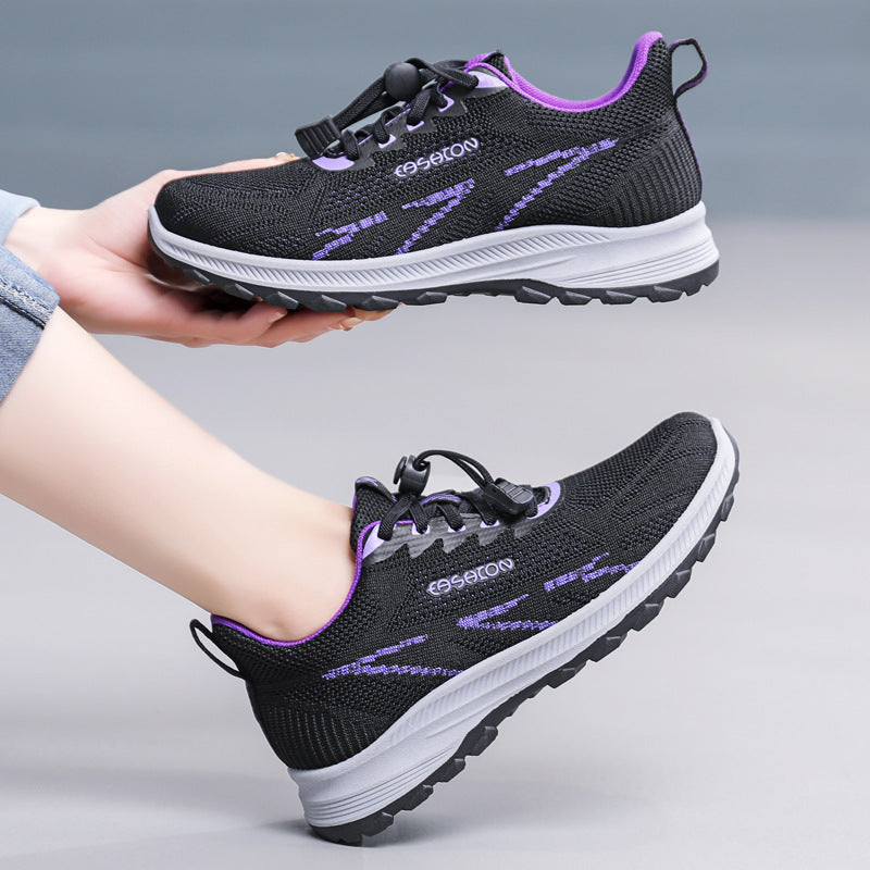 STOCK-Women’s Soft Sole Athletic Shoes – Breathable & Comfy