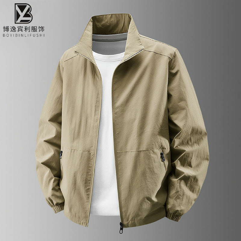 STOCK-Men’s Quick-Dry Outdoor Jacket – Lightweight Sports