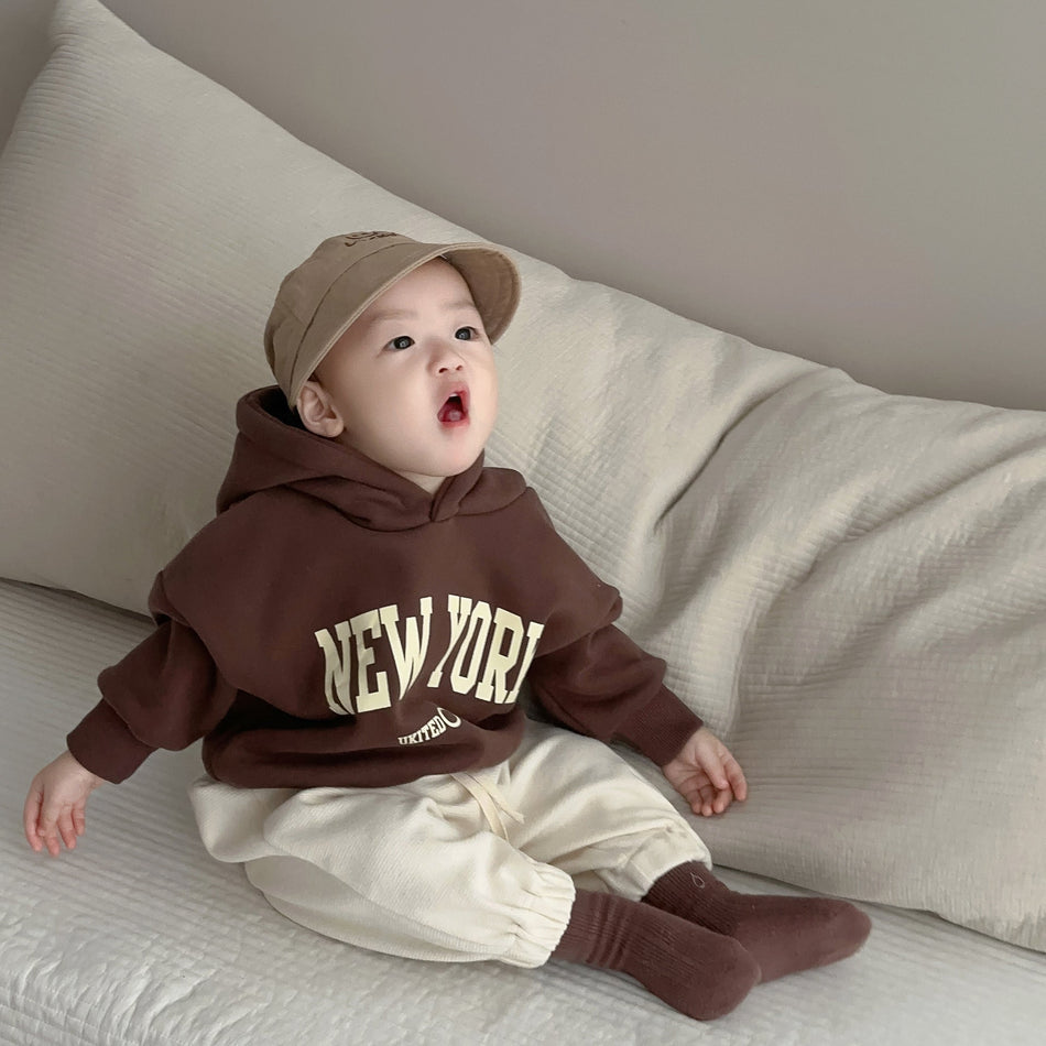 Baby Boys’ Korean Style Spring-Fall Hoodie 2025