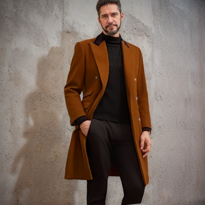 Men’s Plus-Size Woolen Coat European Station Casual Blast