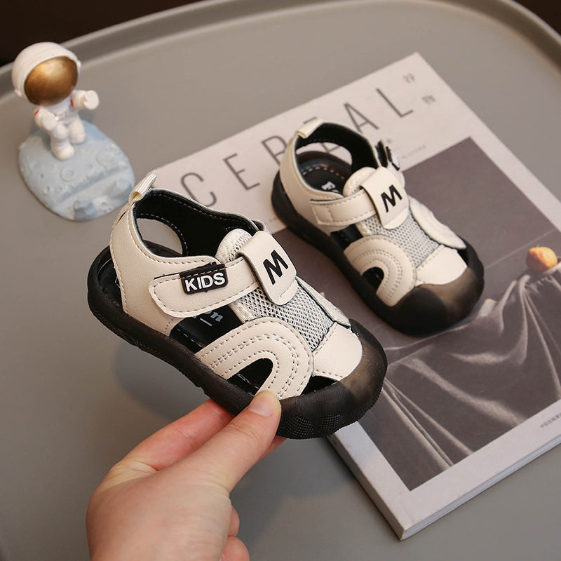 2025 Baby Boys’ Summer Sandals – Soft Anti-Kick Beach Shoes