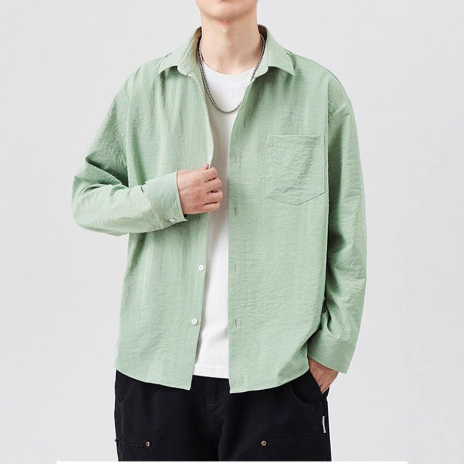 2025 Men’s Stretch Long-Sleeve Shirt Nepal