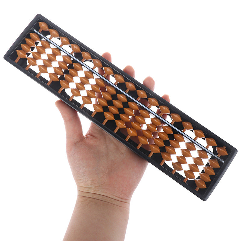 17-Row Brown Plastic Abacus for Kids Learning Nepal