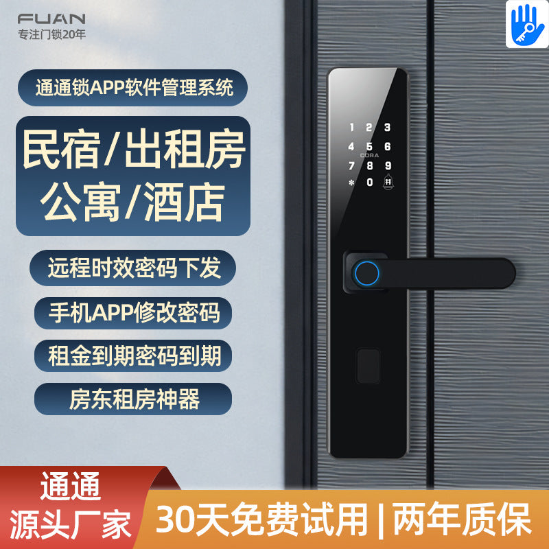 Smart Fingerprint & Bluetooth Door Lock for Home & Rentals