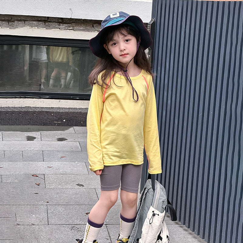 Baby Girl Tencel Cotton Long-Sleeve Sun Protection Shirt