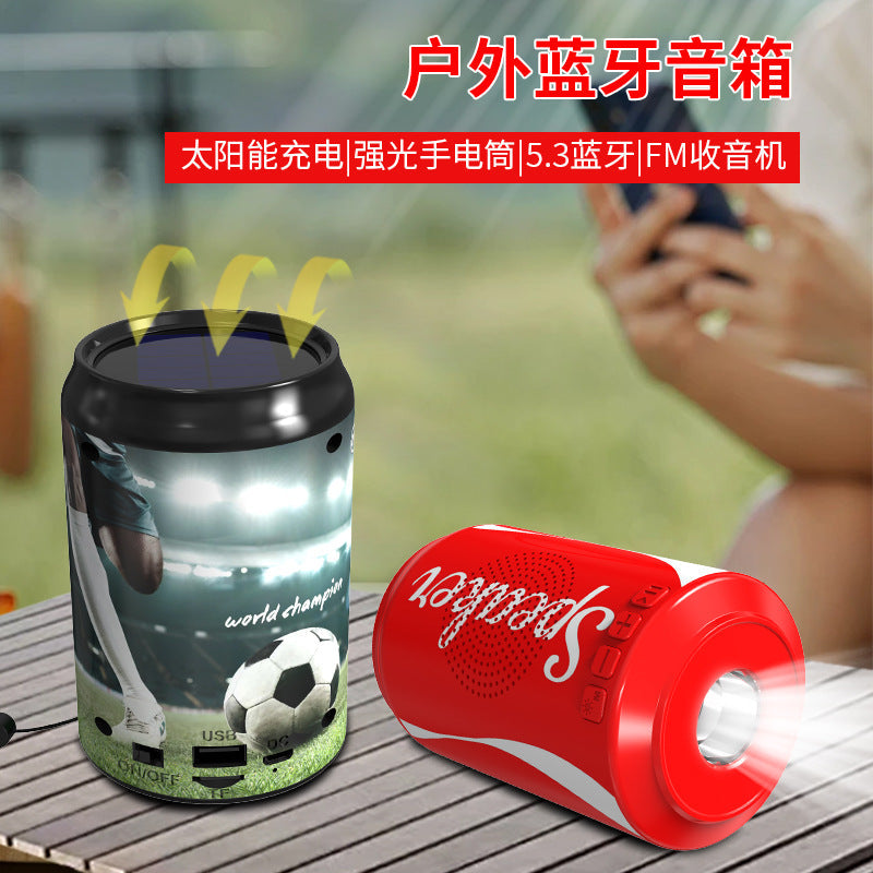 DV-16 Can-Shaped Solar Mini Bluetooth Speaker