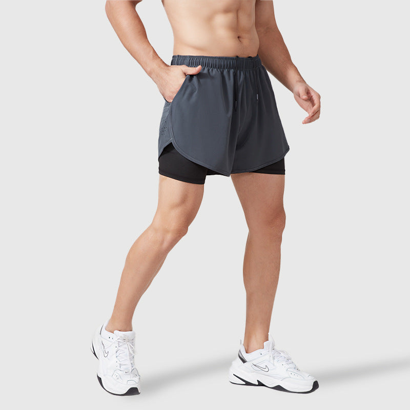 INSTOCK- Men’s Summer Quick-Drying Sports Shorts Double-Layer