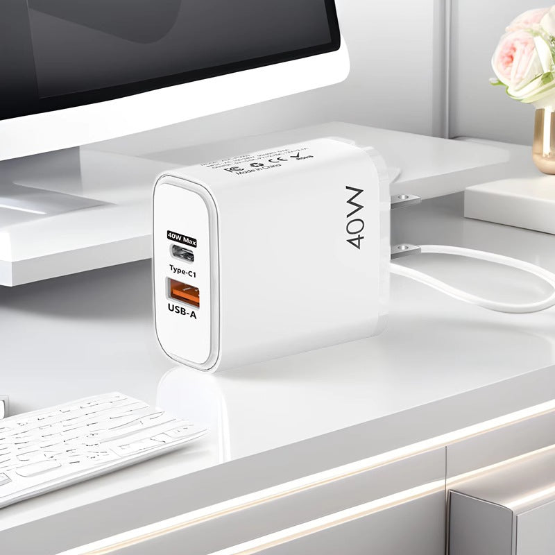 PD25W Dual-Port U+C Fast Charger (CE/FCC)