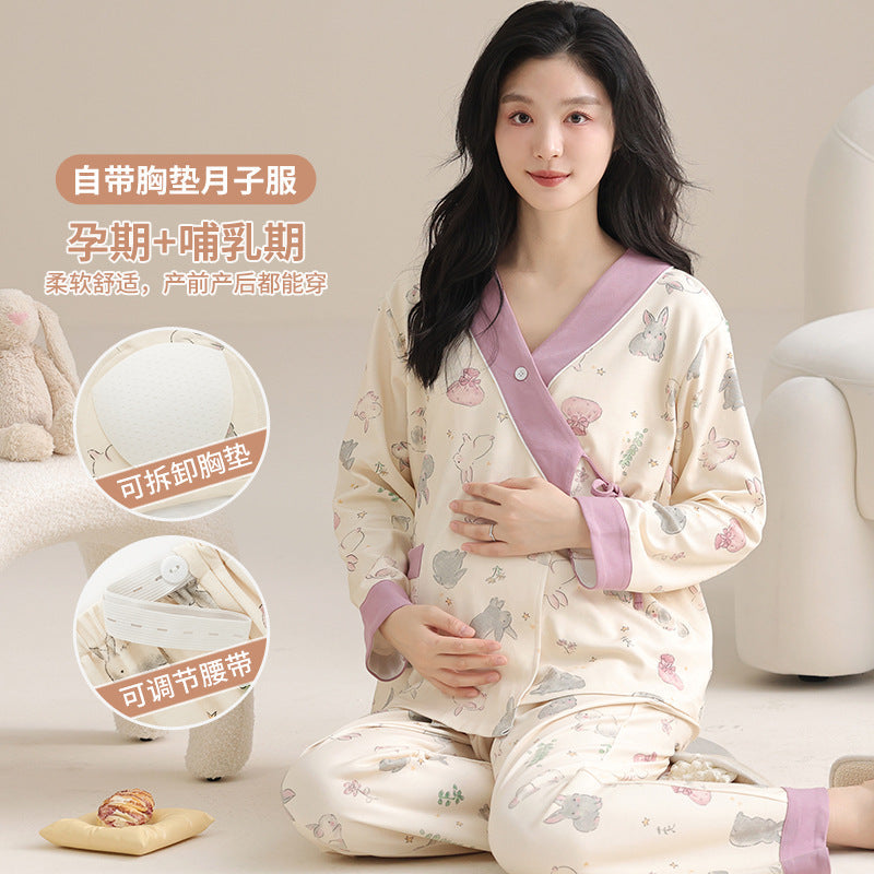 Women's Winter Pajamas – Nursing & Maternity Set