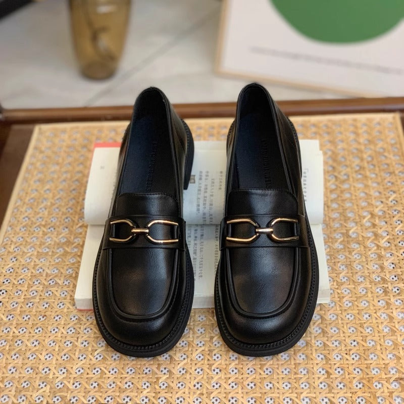 STOCK-British Style Loafers for Women – Classic & Elegant Shoes