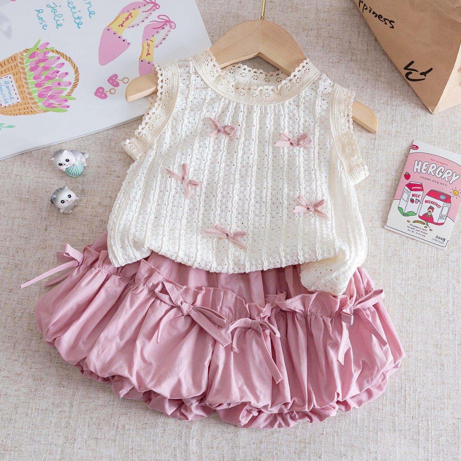Baby Girls Korean Summer Vest Top & Polka Skirt Set – Baby & Children's Outfits – Image 11