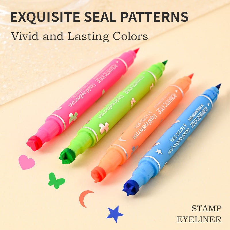 Double-Head Four-Color Eyeliner Pen