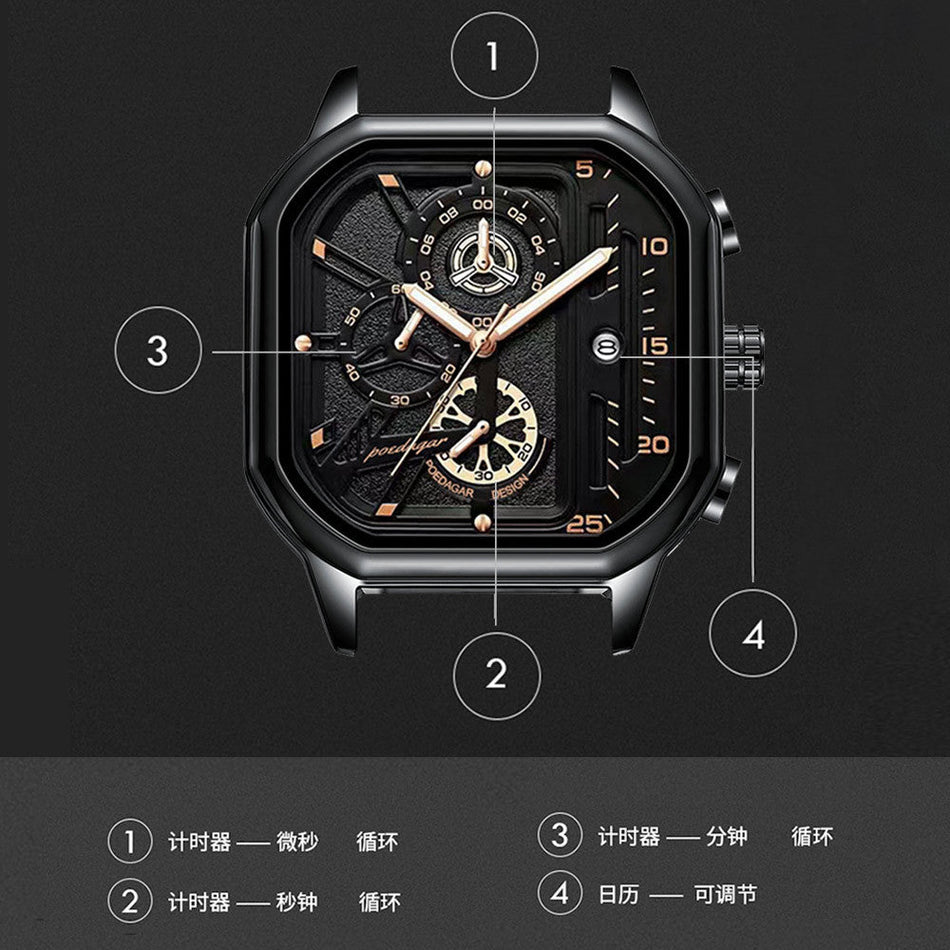 INSTOCK-Swiss Men’s Sports Watch