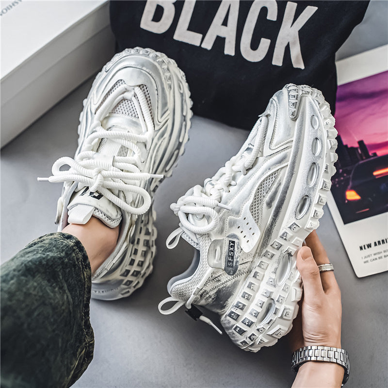 INSTOCK-Four Seasons Men’s Thick-Soled Sneakers