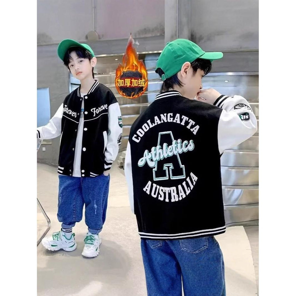 Boys Baseball Jacket for Spring & Autumn 2025