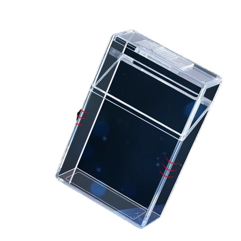 Transparent Plastic Cigarette Case 20-Pack Moisture-Proof &