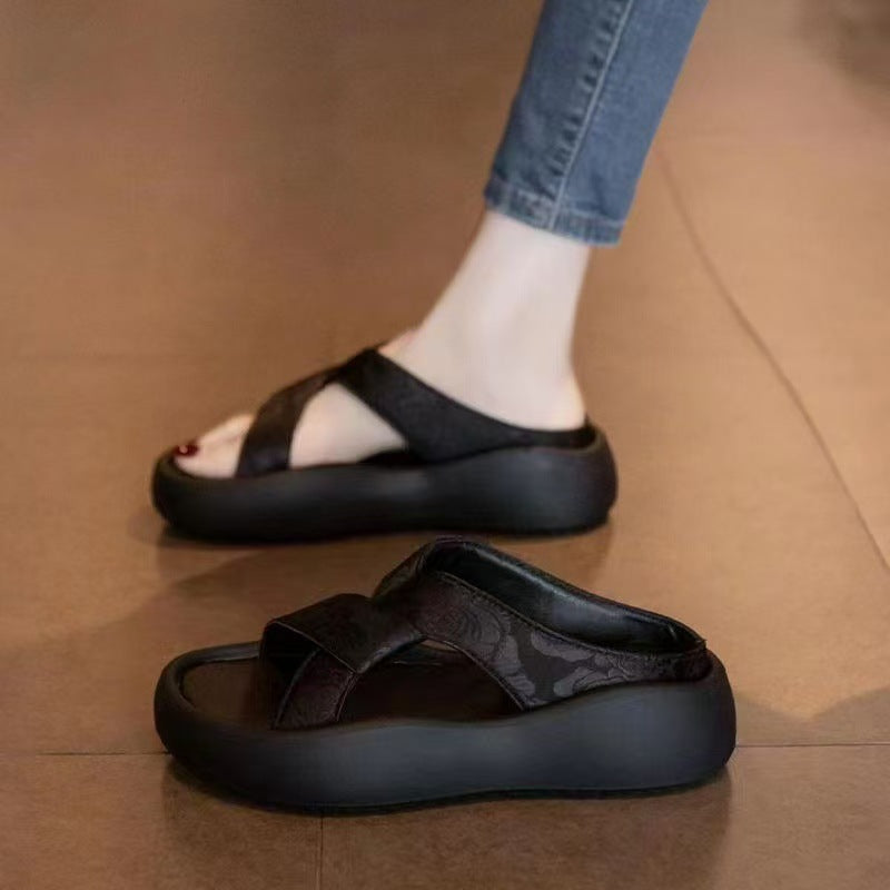 National Style Slides for Women – Ethnic & Comfortable