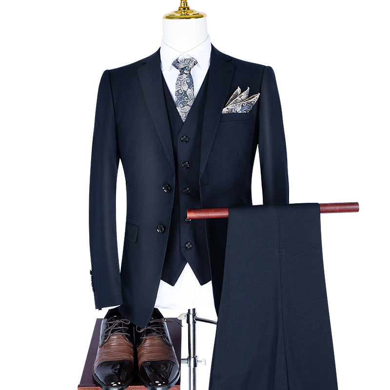 Men’s Black Business & Wedding Suit – Groom & Professional Attire