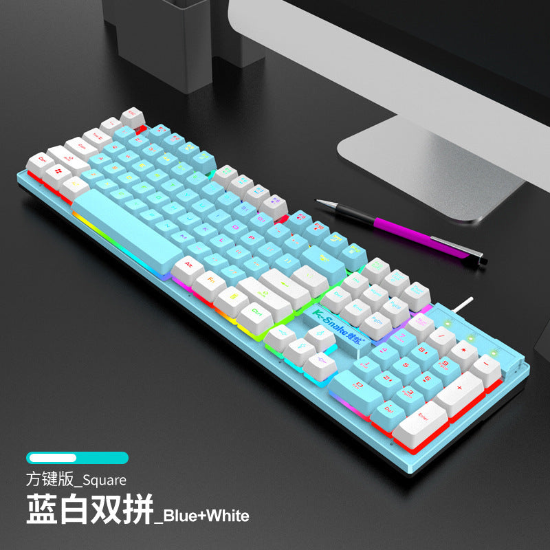 Viper K4 Wired Gaming Keyboard – Punk Luminous Mechanical