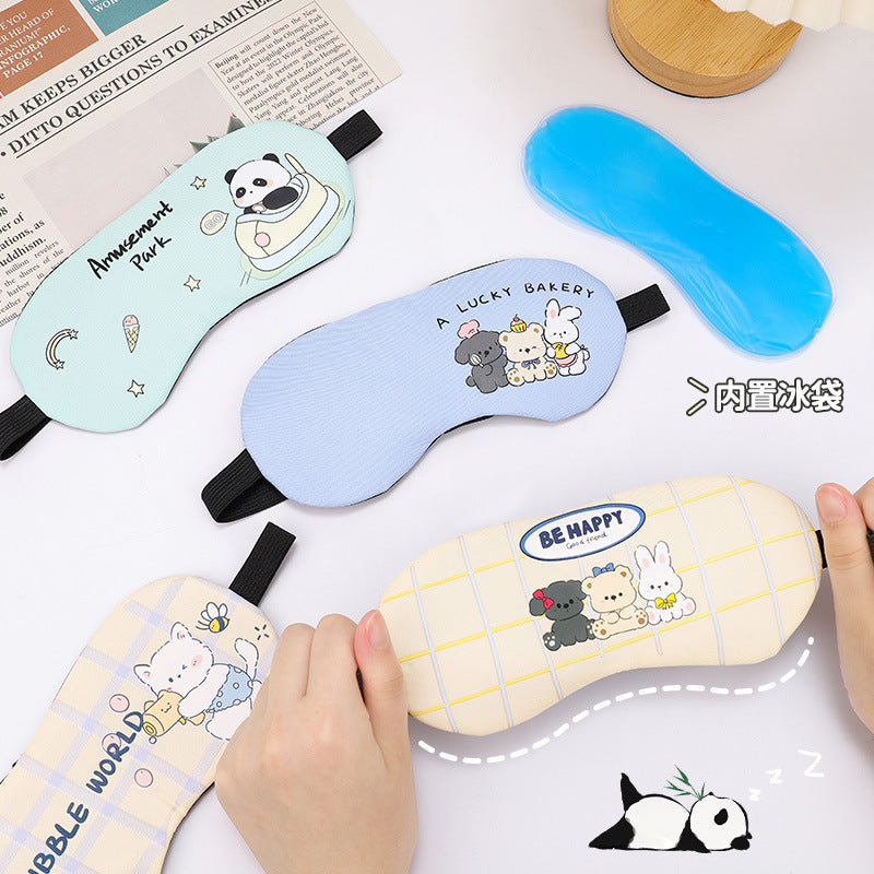 Cartoon Ice Compress Eye Mask for Fatigue Relief