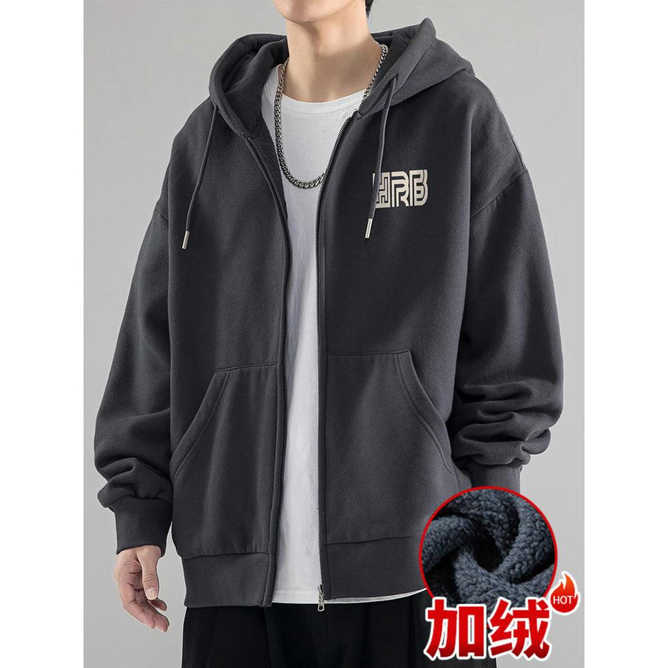 Men’s Dark Gray Cardigan Sweater Jacket 2026