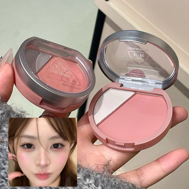 Herorange Dual-Color Blush & Highlighter Palette