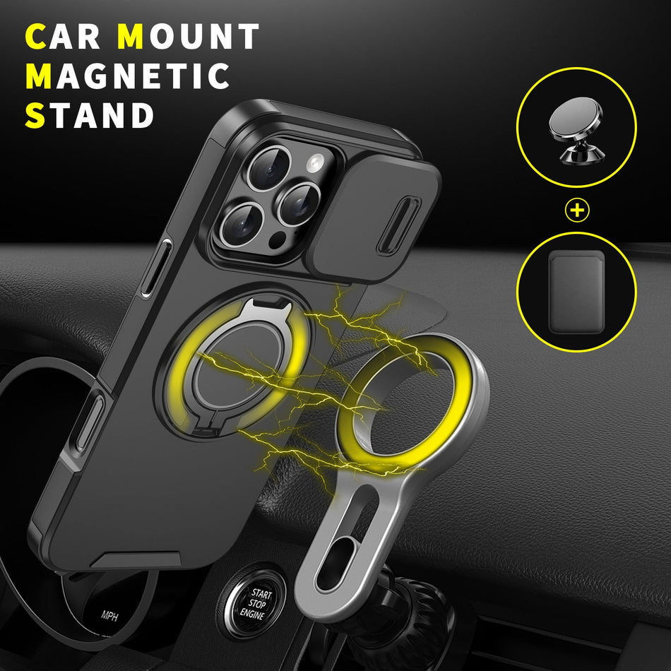 STOCK-iPhone 16 Pro Max Case with Pusher Window & Bracket