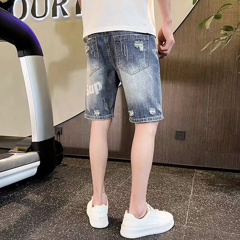2026 Men’s Casual Straight Denim Half Shorts