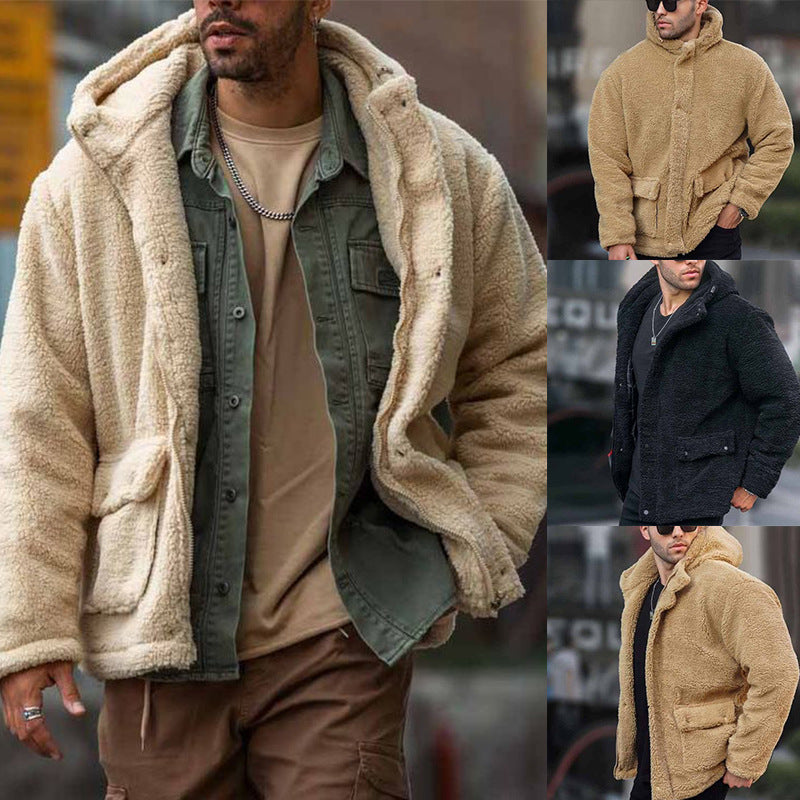 Men’s Autumn-Winter Hooded Fleece Jacket 2026