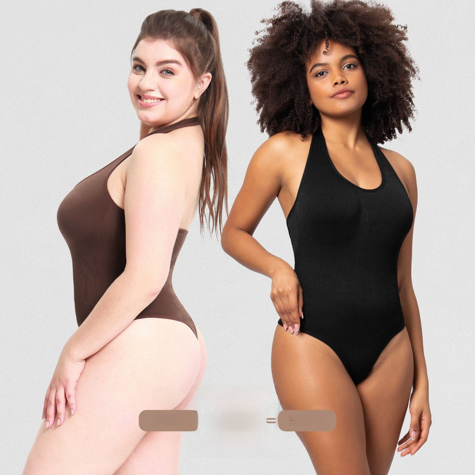 Plus Size T-Shaped Corset – Neck-hanging Slimming Bodysuit