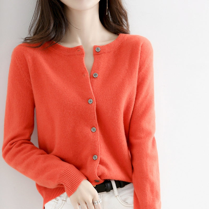 STOCK-Korean Autumn Long Sleeve Knit Top