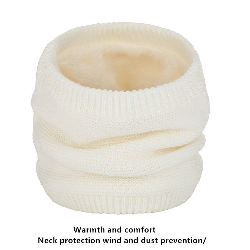 Unisex Winter Knitted Neck Sleeve Warm Fleece Lined