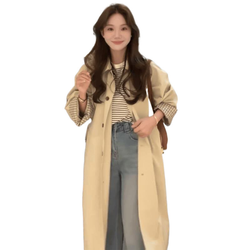 Korean Hepburn Mid-Length Coat