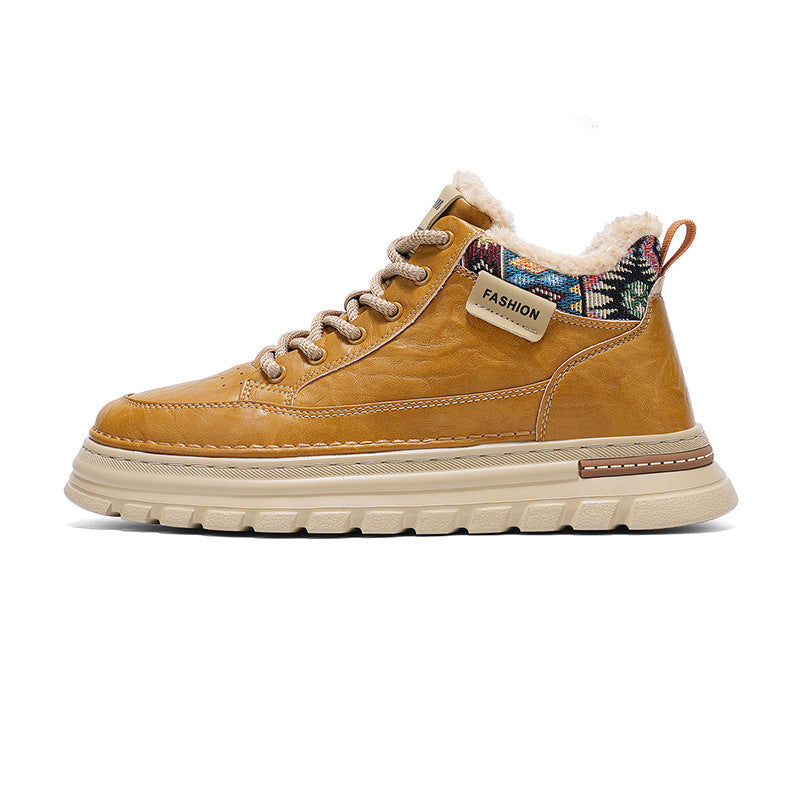 Men’s High-Top Fleece-Lined Winter Casual Shoes