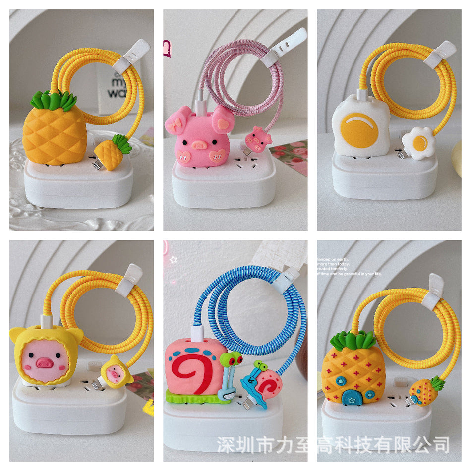Cute Apple Charger Cover – 18W/20W Protective Shell