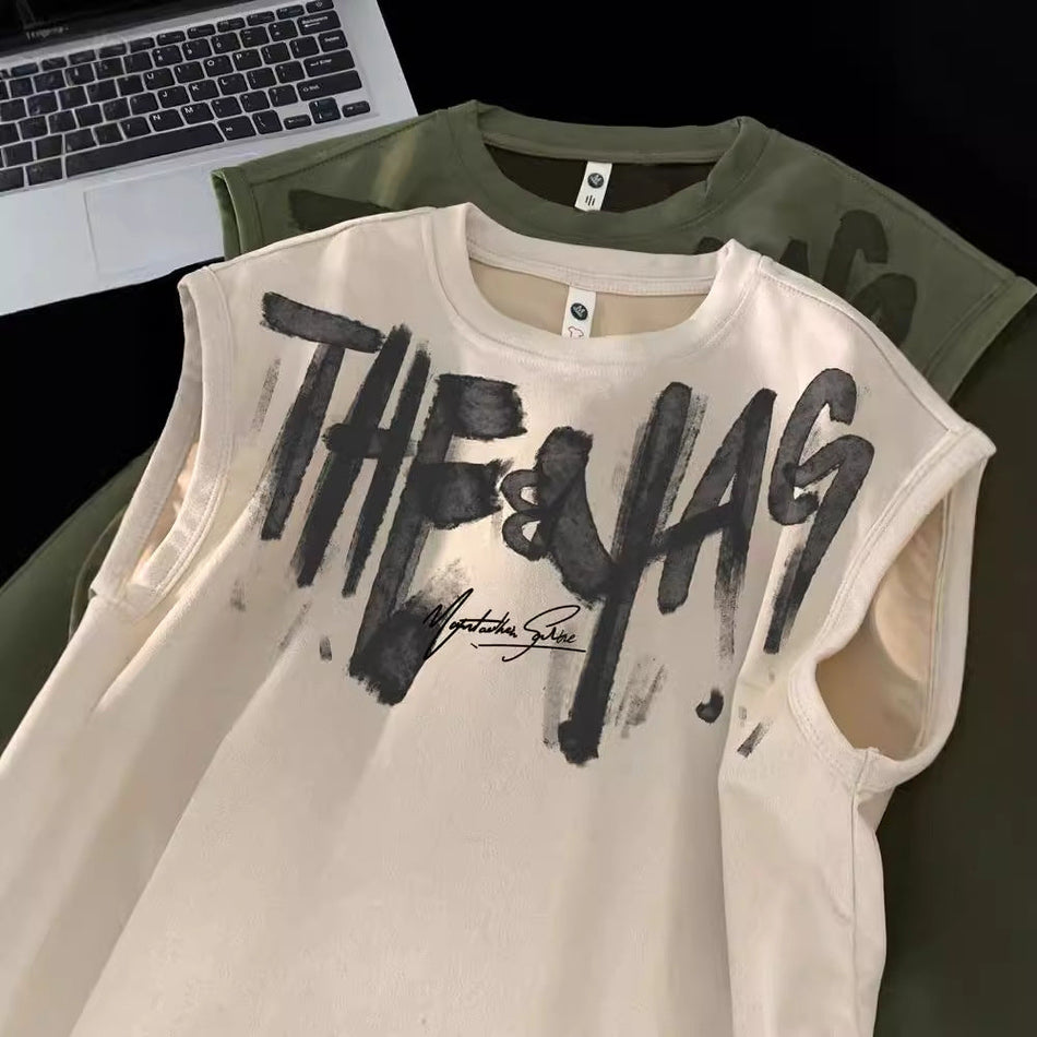 Men’s Graffiti Suede Vest