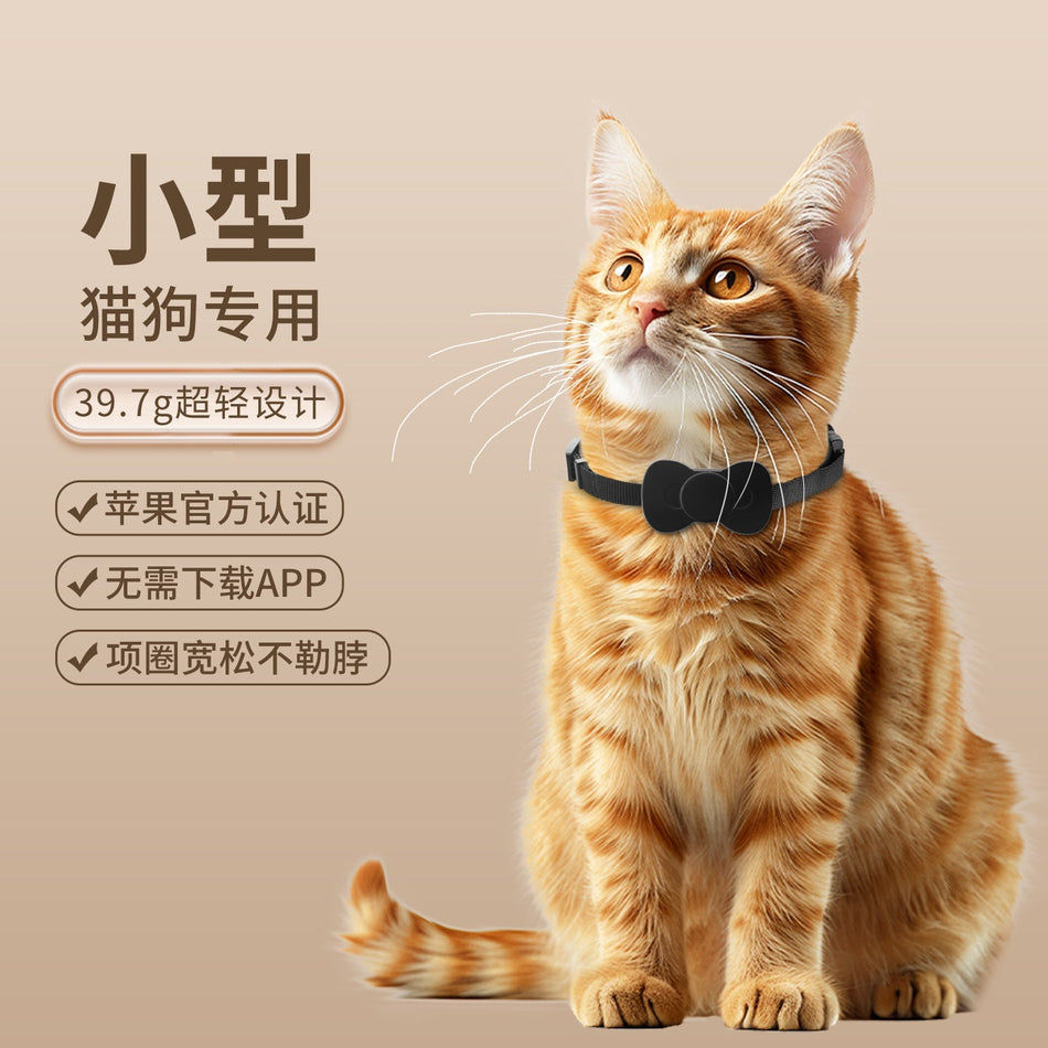 Bow Small Pet Collar Locator Anti-Lost Tracking Finder Find My