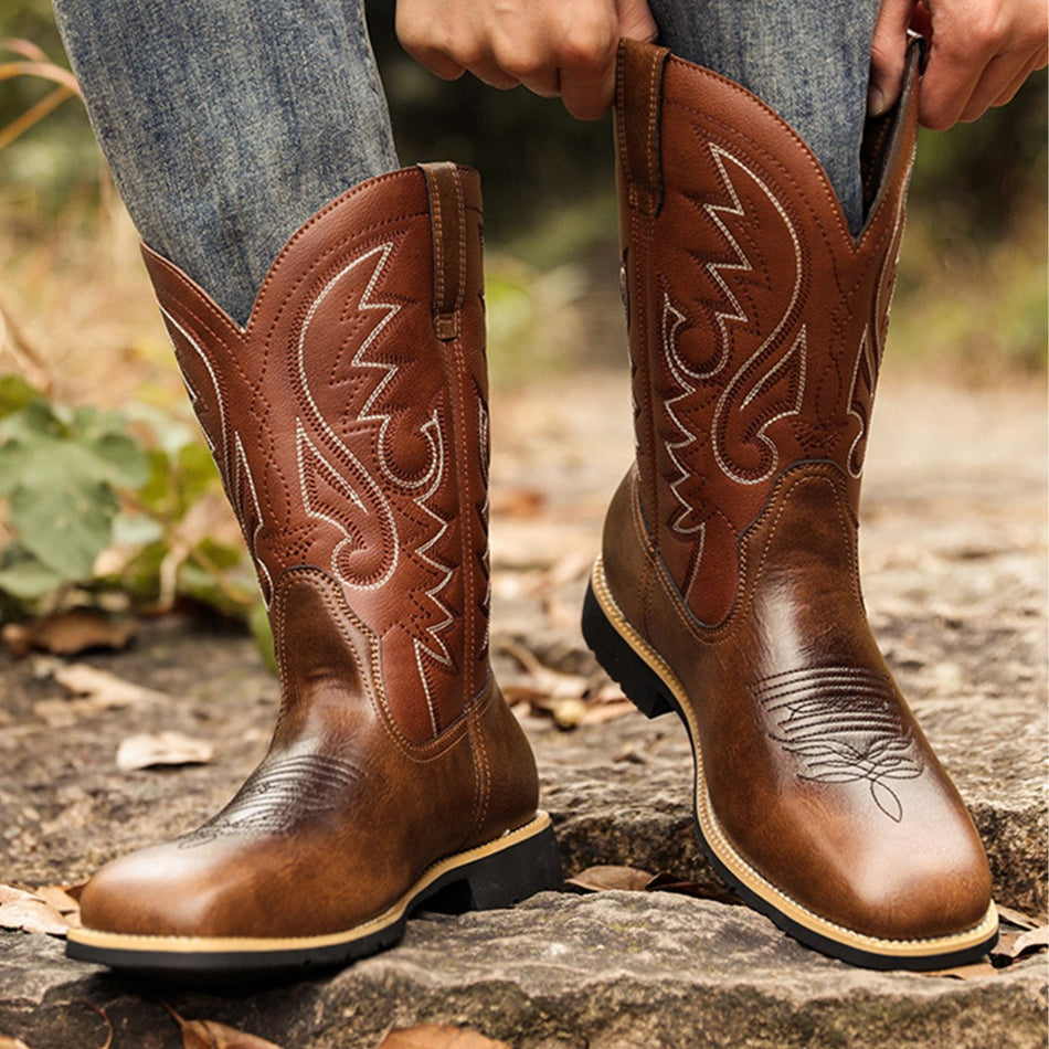 Cowboy Boots for Men 2025 | Retro Western Style