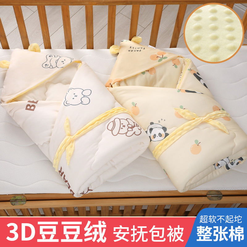 Pure Cotton Baby Swaddling Bag Cartoon Blanket Quilt