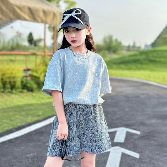 Girls Sports T-Shirt & Pants Set – Active Kids Outfit Nepal | Tudoholic
