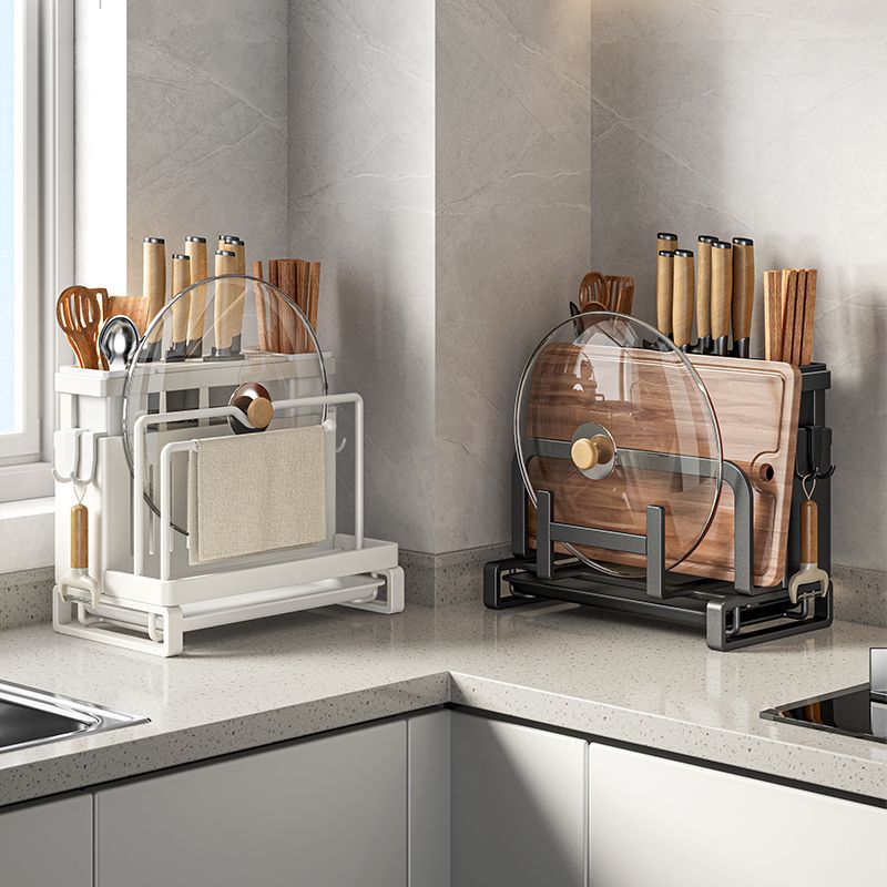 STOCK-Multifunctional Kitchen Knife & Cutting Board Rack