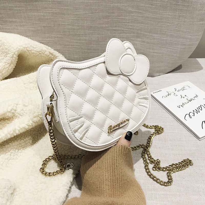 Cute Chain Rhombic Crossbody Bag Women