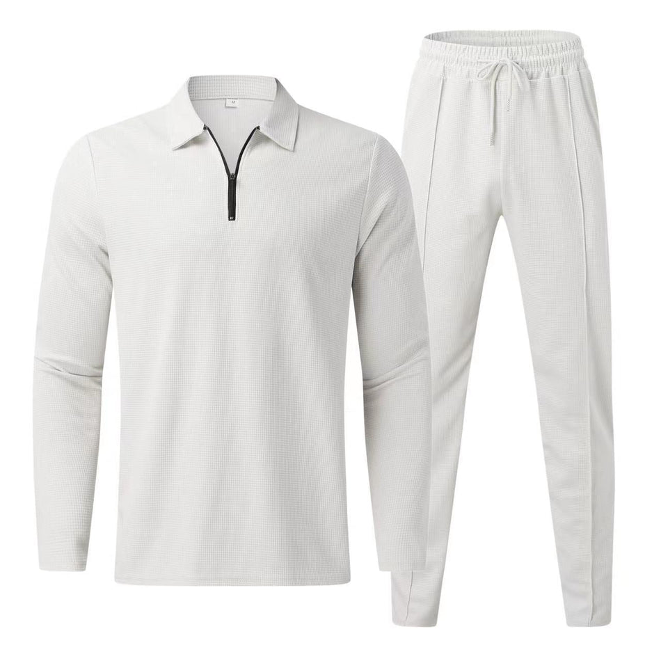 Men’s Euro-Style Tracksuit – Long Sleeve 2-Piece Set