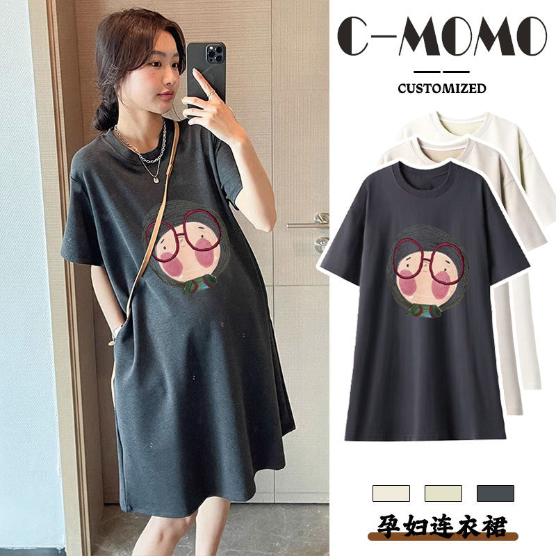 Dark Gray Maternity Dress